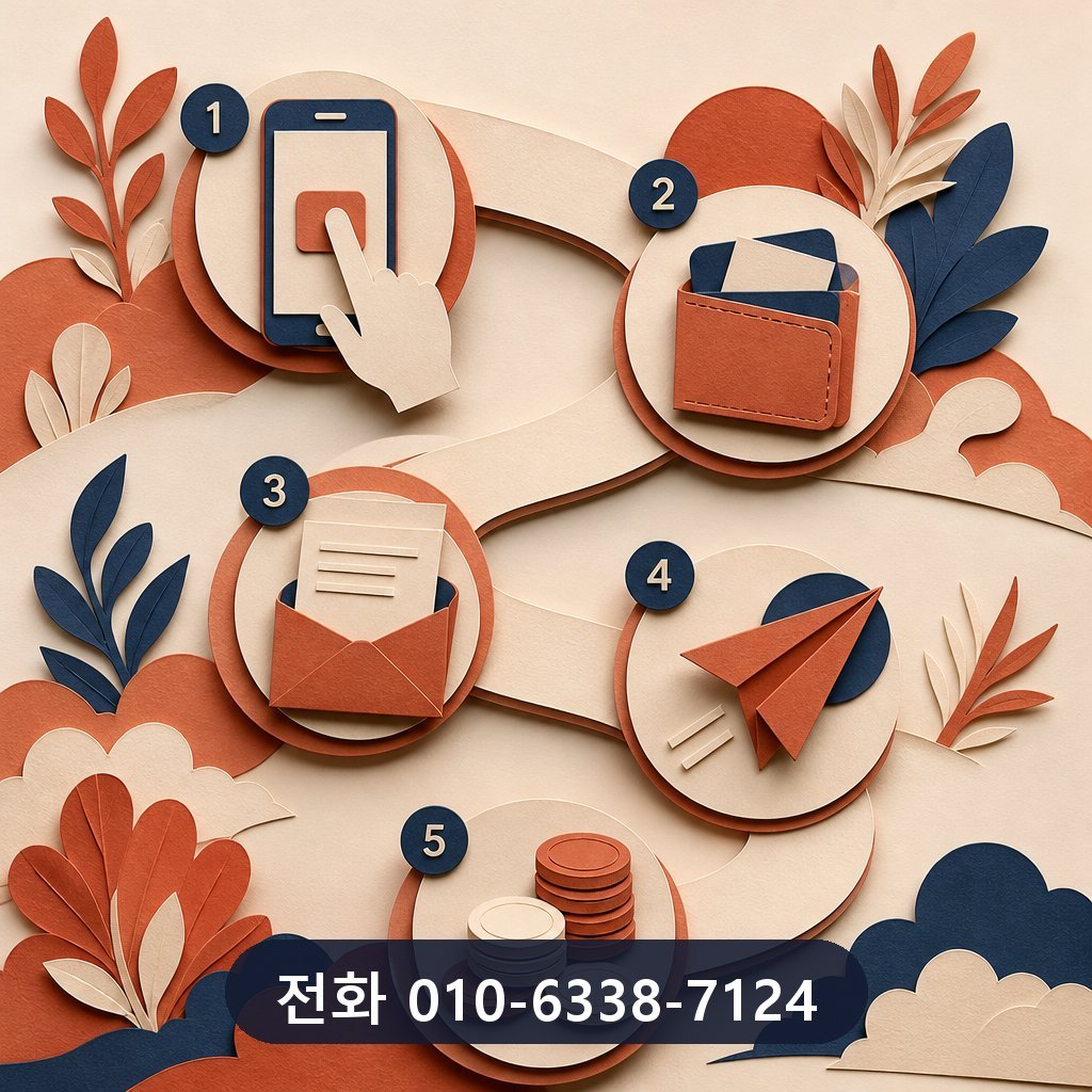 신용카드 즉시 현금화 진행 절차 이미지